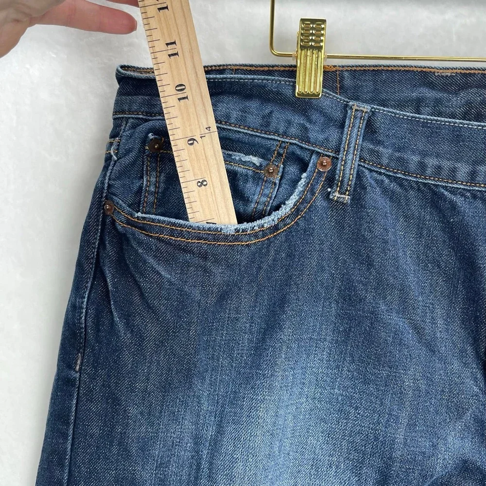 Lucky Brand 361‎ Vintage Straight Short Inseam Men's Jeans Dark Wash 38x28 - Picture 4 of 11